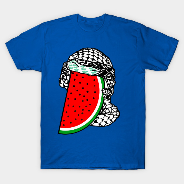 Watermelon Keffiyeh - Free Palestine - Half Wrap - Double-sided by SubversiveWare